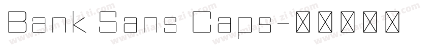 Bank Sans Caps字体转换